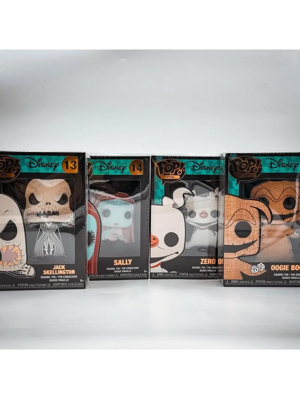 Funko Pop Enamel Pin 4-Pack Nightmare Before Christmas Disney Collectible Set